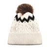 Warm Acrylic Knitted Hat with Color Block and PomPoms for Winter Comfortable Wear Adult and Kids Elastic Pullover Hat