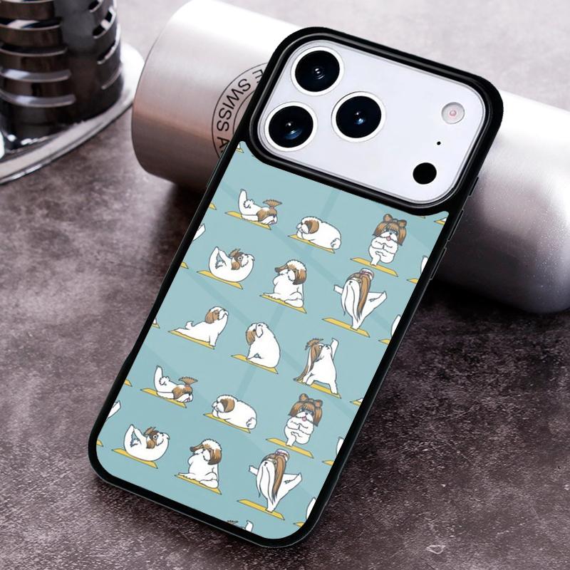 

Cartoon Shih Tzu Dog soft Phone Case For iPhone 17 16 15 14 13 12 11 Pro Max Plus 17Air Soft Silicone Cover iPhone 15 Plus
