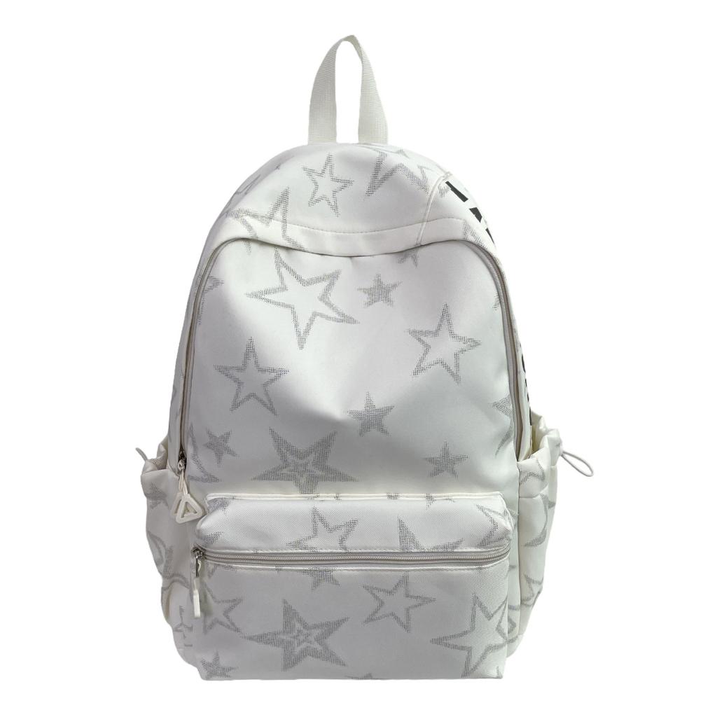 Schoolbag Star Wind High Value Backpack Female New Junior High School Student School Bag College Wind Travel Backpack