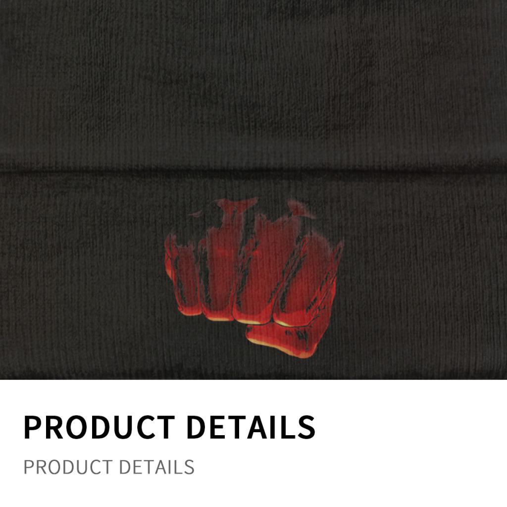 One Punch Man Aitama Knitted Caps for Women Unisex Beanie Winter Hat Polyester Saitama OPM Oppai Anime Manga Casual Cap