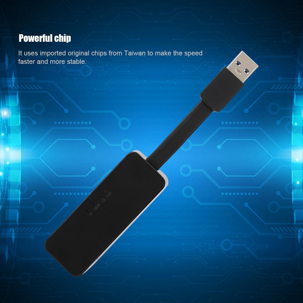 For Realtek 8153B Low Power Gigabit USB Network Card 40 Pin (Black)