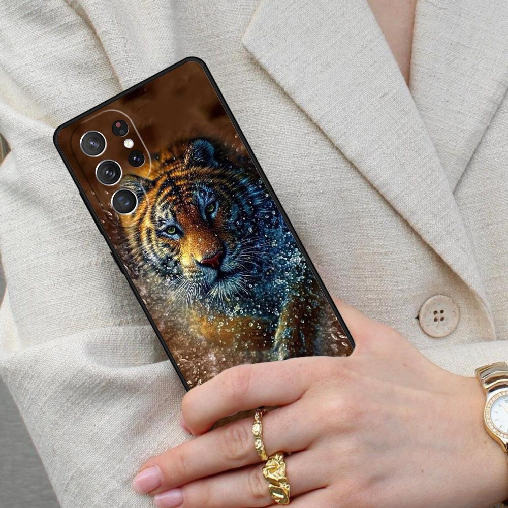 Tiger Cell Phone Case for Samsung Galaxy S26 Ultra S25 S24 S23 S22 S21 S20 Note10 Cover