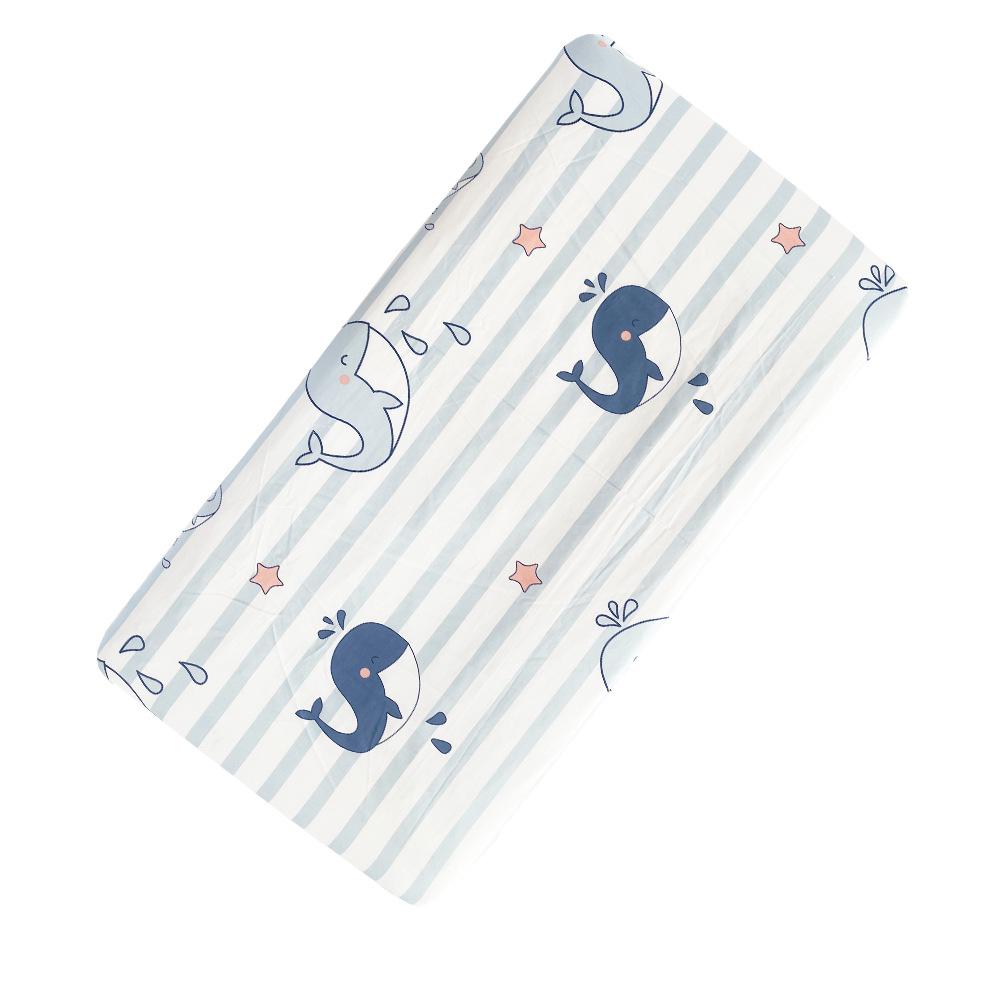 

Літній м який бавовняний дитячий захисний простирадло для матраца преміум-класу для матері та дитини з мультяшним дизайном - простирадло для дитячого ліжечка з насадкою для комфортного сну голими 120*60cm