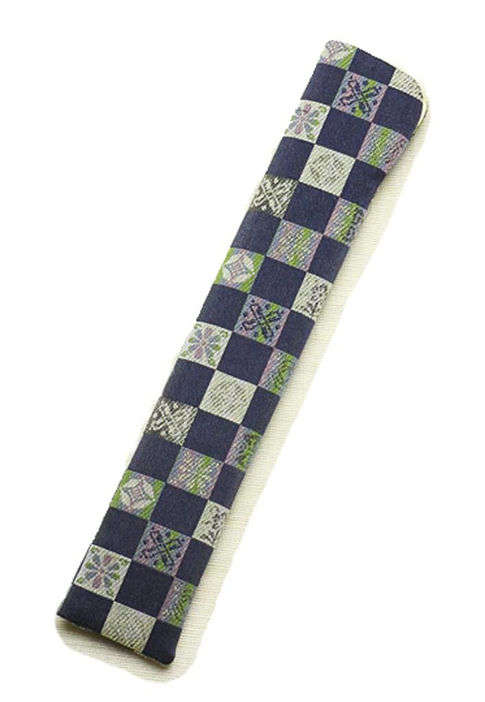 Folding Fan Pure Made in Kyoto Nishijin-ori Pouch, 25cm, Silk, Men's, Japan, (Takarazukushi)