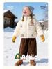 2025 Winter Kids' White Duck Down Hooded Jacket - Warm, Casual Outerwear for Boys and Girls