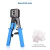 Cable Matters Crimping Pliers, LAN Connector Crimping Pliers, RJ45 Modular Crimping Tool, Penetrating Type, Compatible with RJ45/RJ11/RJ12 8P/6P CAT6/