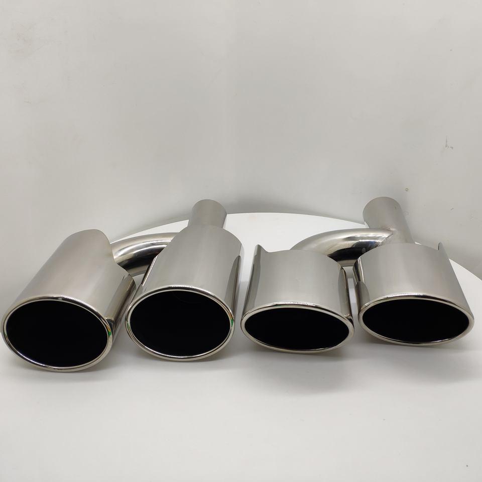 Compatible Mercedes-Benz 304 Stainless Steel Dual Exhaust Tailpipe Cover Car Exhaust Pipe