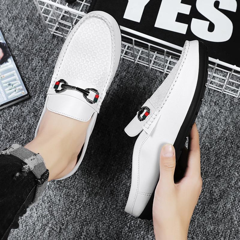 Luxusní značkové pánské boty Letní pohodlné kožené mokasíny Nazouvací řidičské boty pro muže Ležérní obuv Vycházková obuv Mokasíny