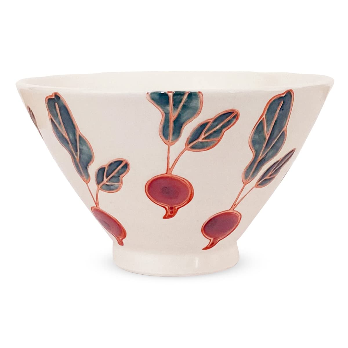 Kobo Sho Radish Fresh Art Rice Hasami Made in Japan 180603 J-kitchens ~ Bowl, Ware, /