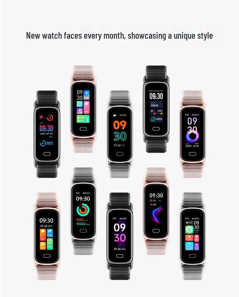 GTL1 Smart Bluetooth Fitness Bracelet: Health Monitoring, Pedometer, Magnetic Charging, Waterproof, Universal Fit.