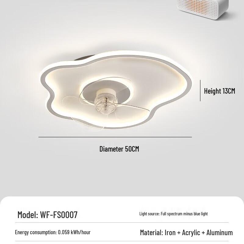 NuFeng 50cm Cloud Design LED Fan Ceiling Light