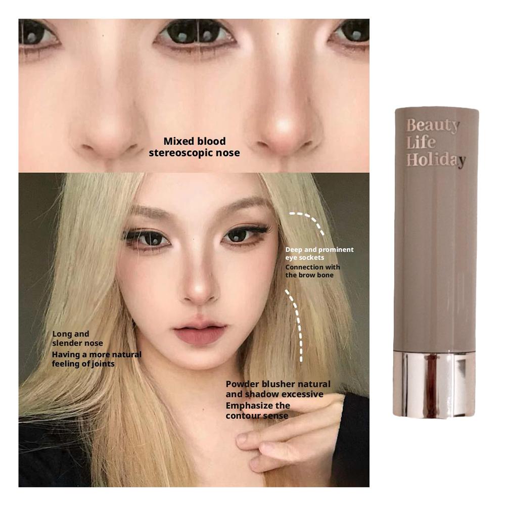 Waterproof Face Contour Makeup Moisturizing Matte Contour Grooming Nose Shadow Nose Smooth Mono J9X4