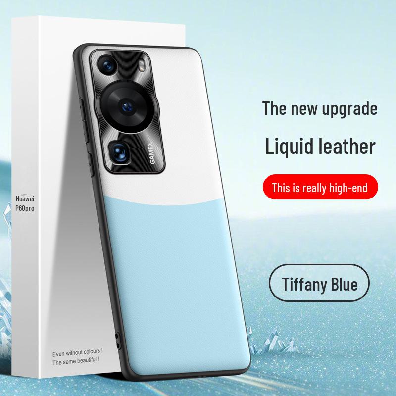 Huawei P60 Liquid Leather Anti-Fall Protective Case, One Piece Cover