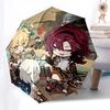 1 Stück Outdoor-Schirm mit niedlichen Anime-Charakteren - Automatisches Öffnen/Schließen, Tragbares 3-fach faltbares Design, 8-Speichen-Eisenrahmen - Perfektes Geschenk für Fans, T