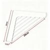 Triangle Stainless Steel Sink Drain Rack Load Bearing Large Capacity Drainable Kitchen Caddy for Sink Corner Organization
