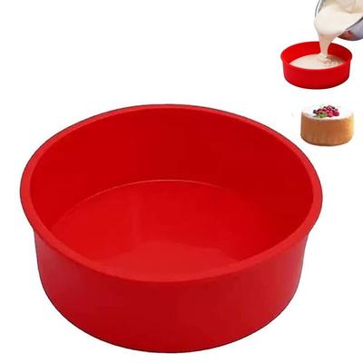 Forma de Silicone Redonda para Bolo, 6/8/10 Polegadas, Bandeja para Assar, Forma de Assar de Silicone para Cozinha, Antiaderente, Ferramentas para Assar Massas