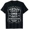 Vintage Made In 1962 Aged To Perfection Arigial Parts 61th Birthday Decorations Women Men Funny 61 Year Old Tee Tops
