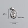Retro Titanium Steel Cross Necklace Pendant - Stainless Steel DIY Jewelry Accessory, Fade-Resistant