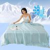 Grade A Cooling Summer Comforter Set With Fitted Sheet And Pillowcases Breathable Air Conditioner Quilt Ice Silk Cooling Blanket