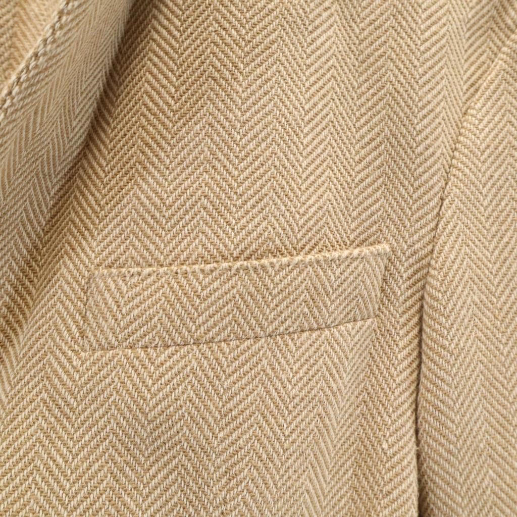 ZARA Herringbone Pattern Jacket S Beige Men's Used