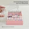 100 Holes Nail Art Drill Storage Box Dustproof Grinding Polish Head Holder  Nail Art Supplies