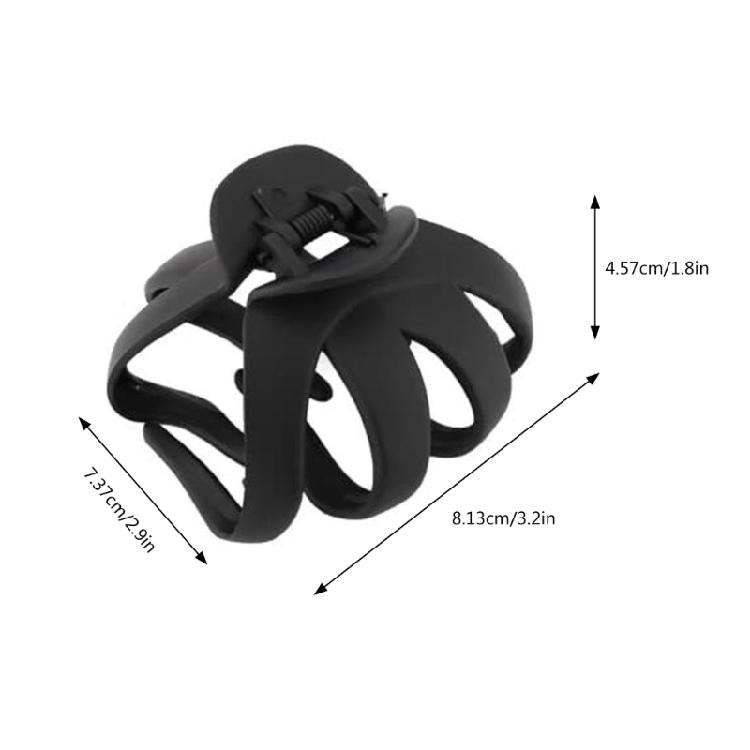 Creative Matte Claw Hair Clip Practical Plastic Hairpieces Easy Hairstyling Long Hair Decoration Suitable For Women