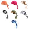 Outdoor Cycling Pirate Hat Hip-hop Breathable Quick-Drying Sweat-wicking Solid Color Men Women Motorcycle Helmet Liner Riding Running Sports Skull