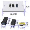 DOONJIEY USB+HDMI-compatible+VGA Ports Full High Clarity 1080P Audio Video Wall Plate Panel Faceplate