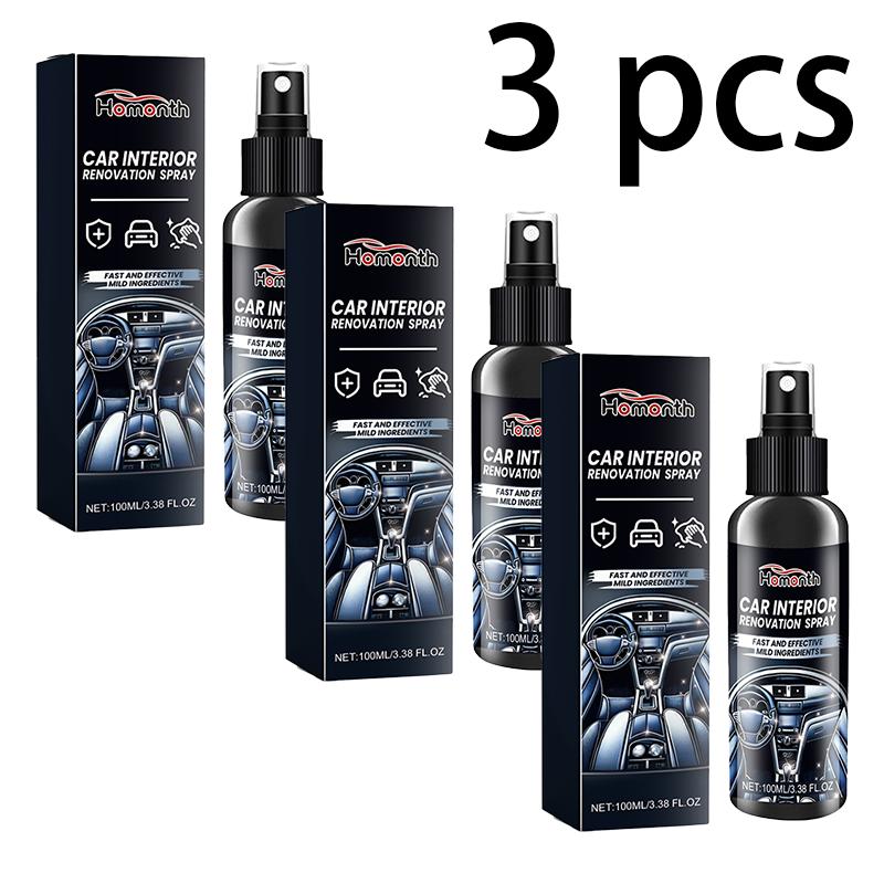 Homonth Car Upholstery Refinisher Spray Seat Upholstery Dashboard Cleaning & Stain Remover Refinishing Treatment
