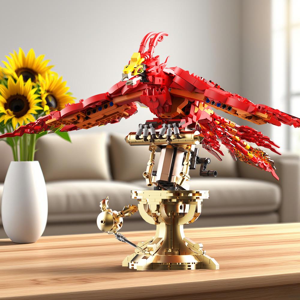 High-Quality 938Pcs High-Quality Fire High-Quality Phoenix High-Quality Building High-Quality Blocks High-Quality Assembly High-Quality Fly