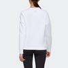 Adidas Sweatshirts Women's White Crew Neck Moderate Regular EH3857