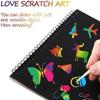 DIY Coloring Books Rainbow Scratch Book Cartoon Drawing Board  for Kids