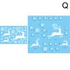 Reindeer Window Cling Stickers Christmas Decoration Santa Claus Snowflake Creative DIY Stickers For… More