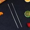 Stainless Steel Chopsticks Reusable Household Round Metal Chop Sticks Japanese Sushi Food Stick Kitchen Tableware Cutlery