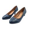 Womens/Ladies Leather Low Heel Court Shoes