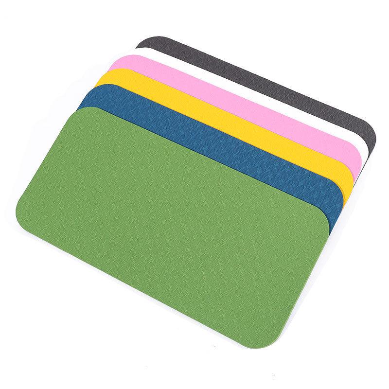 TPE yoga mat, thickened and widened, suitable for women, with knee pads for beginners, for home use, and also for men's fitness