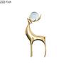 Crystal Ball Decorative Brass Deer Statue Desk Decoration Ornaments Creative Golden Deer Delicate Sculpture Room Aesthetic Decor