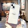 Funny Black White Cat Lovers Couple Phone Case For iPhone 16 15 14 13 12 11 Pro Max XS X XR 7 8 SE Silicon Paired Cover Funda