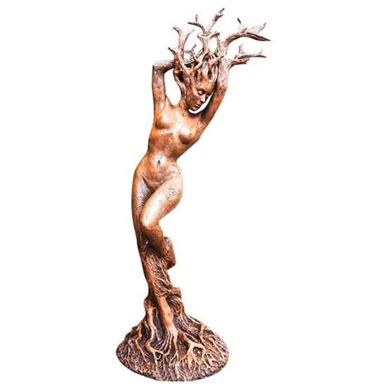 Forest Goddess Statue Goddess Display Decorative Tree-shaped Resin Realistic Mold for Home