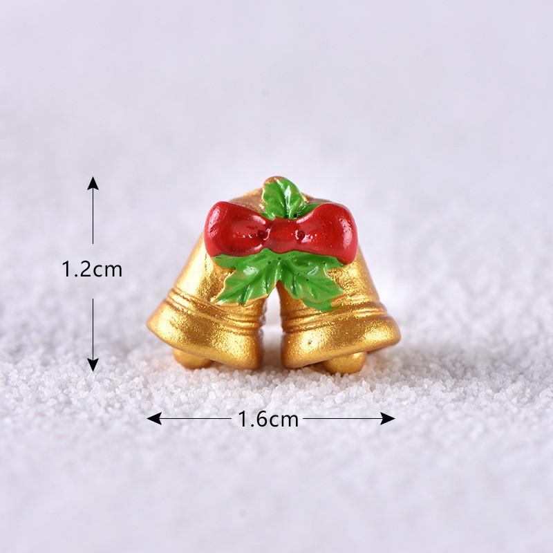 

Charming Resin Santa And Snowman Miniature Ornaments For Festive Diy Decor Small Bell