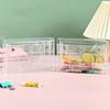 1Pcs 4-Layer Pvc Transparent Makeup Bag, Travel Toiletry Organizer & Multi-Purpose Pencil Case For Students