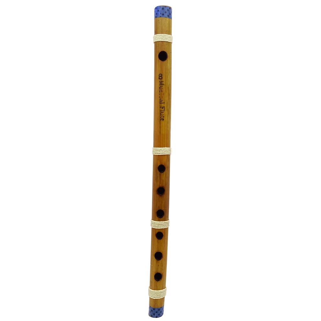 Traditional Handmade Musical Instrument Flute Brown Bansuri Wooden Decor