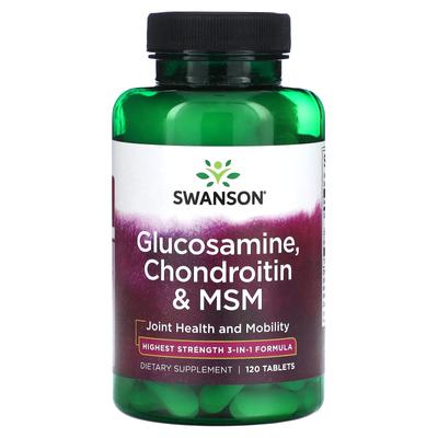 Glucosamina, Condroitina, MSM, 120 Comprimidos