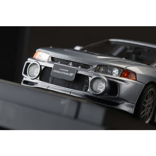 MARK43 1/43 Mitsubishi Lancer GSR Evolution IV (CN9A) Steel Silver Finished Product