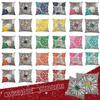 Elegant Waterproof Flower Printed Cushion Cover With Oilproof And Dustproof Features For Stylish Home Decor