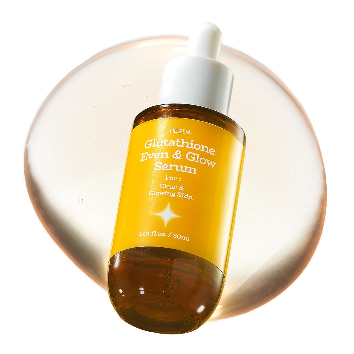

HEEDA Glutathione All-in-One Brightening Serum Contains Niacinamide Koji Acid Turmeric Spot Dullness Care Radiant Clear Skin
