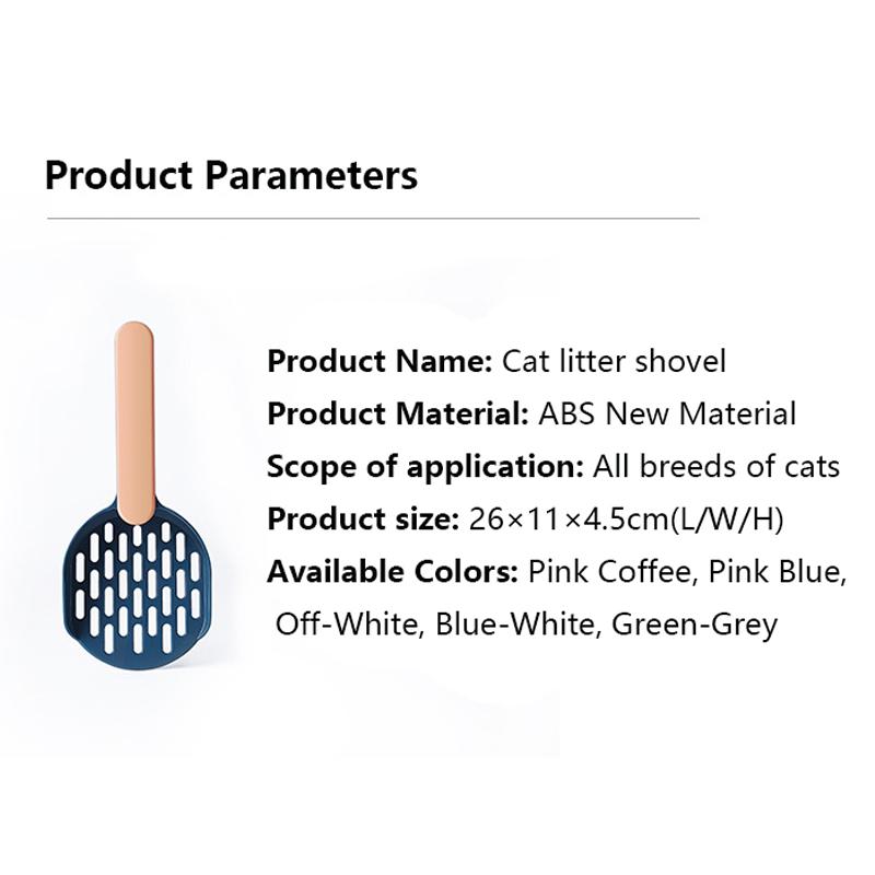 Pelle à litière pour chat Outil de nettoyage pour animaux de compagnie Pelle en plastique Produits de nettoyage pour sable pour chat Toilettes pour chien Cuillères à nourriture pour chat Fournitures pour chat