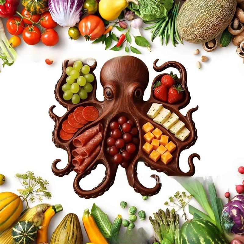 Chobotnice, Vařené jídlo, Ovocný talíř, Domácí potřeby, Dřevěné ruční práce, Stolní ozdoby, Špičkové a Niche