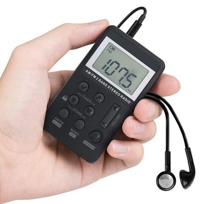 HRD-103 Radio Operated By USB Cable Rechargeable Excellent Reception Pocket Radio For Senior Running Walking Home