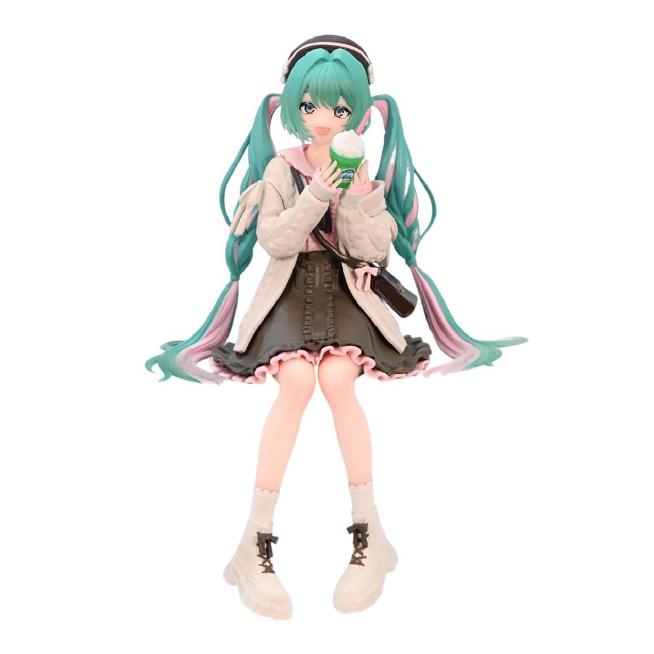 3 kinds New Hatsune Miku Anime Figure Flower Fairy Sitting Position PVC Action figure Model Toy Decoration Collect Gifts